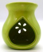 Oliebrander Keramiek Opengewerkt Groen 9cm
