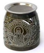 Oliebrander Steen Boeddha 10cm
