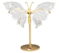 Vlinder Bergkristal op sokkel 14cm