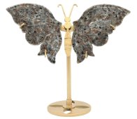 Vlinder Vlamsteen op sokkel 14cm