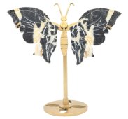 Vlinder Zebrajaspis op sokkel 14cm