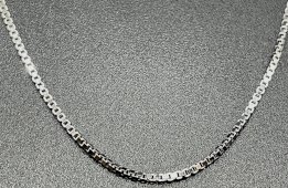 Ketting Zilver 925 Vierkantjes 0.8mm 45cm