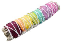 Witte Salie & 7 Chakra's 40-60g 15cm