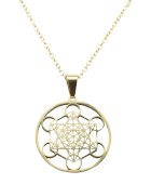 Ketting RVS verguld Metatron 2.5cm