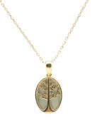 Ketting Zilver 925 Labradoriet & Levensboom