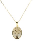 Ketting Zilver 925 Maansteen & Levensboom