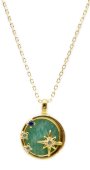 Ketting Zilver 925 Amazoniet & Sterren