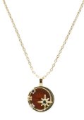 Ketting Zilver 925 Granaat & Sterren