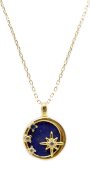 Ketting Zilver 925 Lapis Lazuli & Sterren