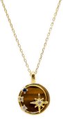 Ketting Zilver 925 Tijgeroog & Sterren