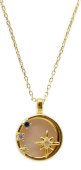 Ketting Zilver 925 Rozenkwarts & Sterren