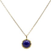 Ketting Zilver 925 Lapis Lazuli Rond