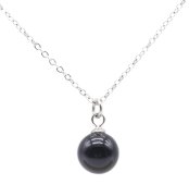 Ketting Zilver 925 Onyx Bol