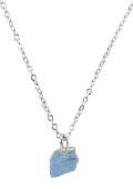 Ketting Zilver 925 'Wild Kristal' - Aquamarijn