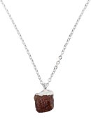 Ketting Zilver 925 'Wild Kristal' - Granaat