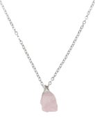 Ketting Zilver 925 'Wild Kristal' - Rozenkwarts