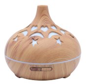Etherische-oliediffuser Hout Hart Maan Ster 17cm
