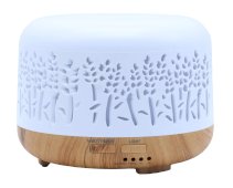 Etherische-oliediffuser Wit/Hout Riet 13cm
