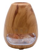 Etherische-oliediffuser Houten Vaas Himalaya + Vlammen 19cm