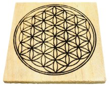 Oplaadplaat Palo Santo Levensbloem 10cm