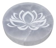 Plaat Seleniet Lotus 10cm
