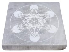 Plaat Seleniet Metatron Vierkant 10cm