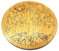 Houten plaat Volledige Levensboom 20cm