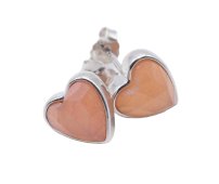 Oorbellen Zilver 925 Zonnesteen Hart