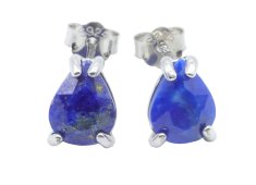 Oorbellen Zilver 925 Lapis Lazuli Traan