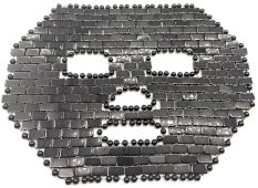 Meditatiemasker Volledig Zwarte Obsidiaan