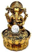 Fontein Hars Vergulde Ganesh 30cm