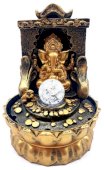 Fontein Hars Vergulde Ganesh op Altaar 29cm
