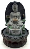 Fontein Hars Boeddha Natuur & Schaal 29cm