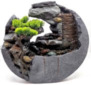 Hars fontein Waterval & Boom 55cm