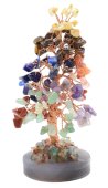 Geluksboom 7 Chakra's op Agaat 14cm