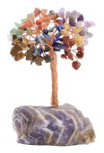 Geluksboom 7 Chakra's basis Amethist 14cm