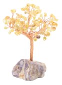 Geluksboom Citrien basis Amethist 14cm