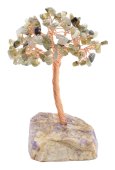 Geluksboom Labradoriet basis Amethist 14cm