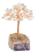 Geluksboom Morganiet basis Amethist 14cm