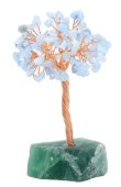 Geluksboom Aquamarijn basis Fluoriet 14cm