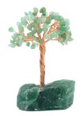 Geluksboom Groene Aventurijn basis Fluoriet 14cm