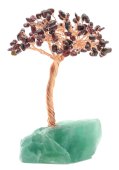 Geluksboom Granaat basis Fluoriet 14cm