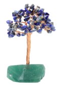 Geluksboom Lapis Lazuli basis Fluoriet 14cm