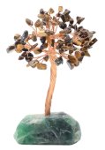 Geluksboom Tijgeroog basis Fluoriet 14cm