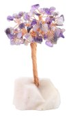 Geluksboom Amethist basis Rozenkwarts 14cm