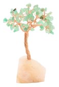 Geluksboom Groene Aventurijn basis Rozenkwarts 14cm