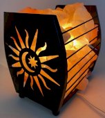 Zoutlamp Mand Maan & Ster 3KG