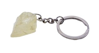 Sleutelhanger Citrienkwarts ruw 3cm