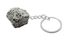 Sleutelhanger Dalmatiërjaspis ruw 3cm