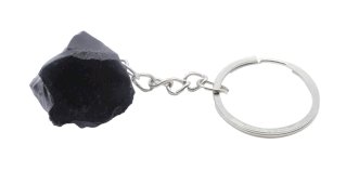 Sleutelhanger Zwarte Obsidiaan ruw 3cm